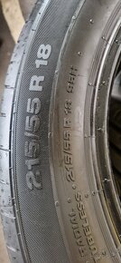 Predám 4ks.letné pneumatiky continental 215/55R18 95H. - 6
