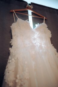 Rozprávkové svadobné šaty vo farbe IVORY - 6