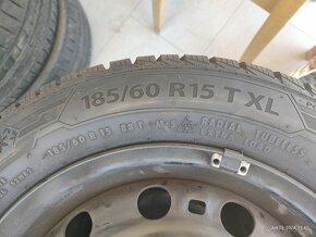 Plechove disky + zimne pneu 185/60 R15 T XL - 6