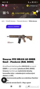 Samopal  vfc HK 416a5 gbbr - 6