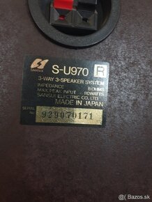 Predám vintage Sansui S-U970 - Japan - 6