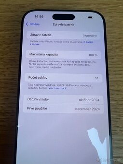 Predám iPhone 16 PRO MAX 256GB, TOP stav, ZARUKA SK, VOLNY - 6