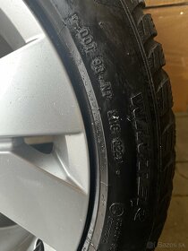 5x112 R17 6,5J ET46 originál + 205/50 R17 zimné Pirelli - 6