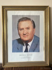 Predám obraz - vyobrazenie prezidenta Michal Kováč - 6