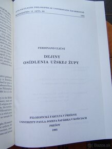 EXLIBRIS SUPRALIBROS DEJINY OSÍDLENIA UŽSKEJ ŽUPY - 6