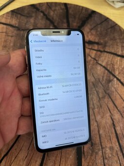 iPhone XS 64 Sillver batérie 100% top stav - 6