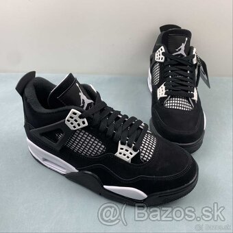 Nike Air Jordan 4 bielo-čierne - 6