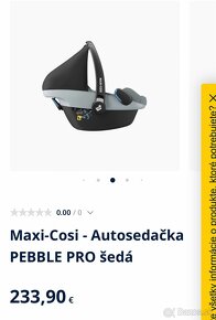 Autosadačka-Maxi cosi-sada,predaj komplet alebo jednotlivo - 6