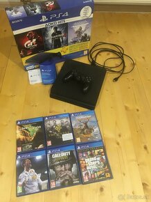 Predávam PS4 Slim + hry ako GTA COD - 6