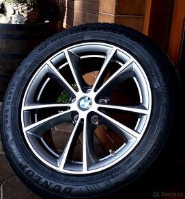 alu R17 5x120, orig. BMW 5, senzory, zimné pneu 225/55 - 6