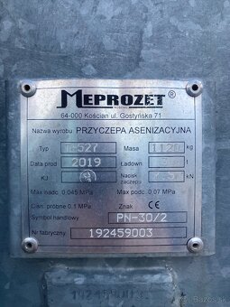 Fekálie Cisterna Meprozet 3000 l - 6