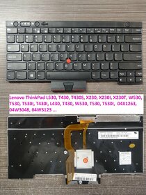 Klavesnice Lenovo E480 L480/L530 T430 T530/ E450/E470/ X230S - 6