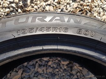 195/45 r16 letné pneumatiky 4ks Bridgestone - 6