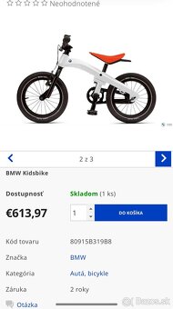 BMW detsky bicykel a odrazadlo v jednom - 6