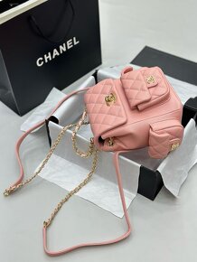 CHANEL batoh full box ruzovy - 6