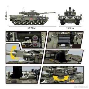 Tanky 2 + postavičky - typ lego - nové, nehran - 6