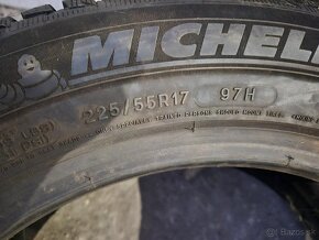 225/55 r17 zimné 2 ks MICHELIN dezén 6,4 mm - 6