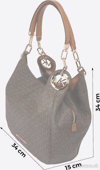 LILLIE CHAIN TOTE Kabekla Michael Kors tmavohnedá - 6