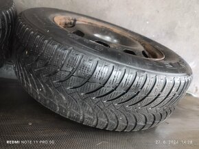 Predám komplet sadu plechových diskov 5x100 R15 195/65 R15 - 6