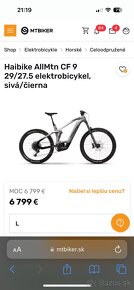 Haibike carbon 750wh bosh - 6