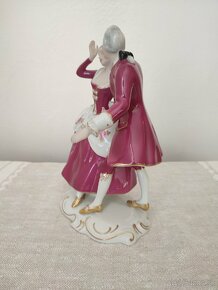 Royal dux rokokový pár porcelánová soška

 - 6