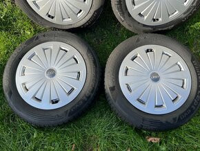 R16 Alu disky 5x112 + puklice Audi - 6