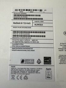 MacBook Air M2 13.6 8/256 gb Space grey-nerozbalený, záruka - 6