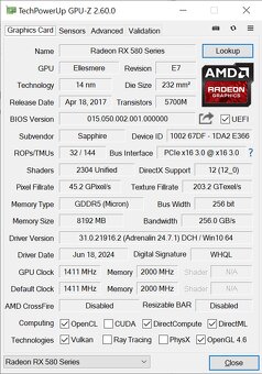 PC na kazdodennu pracu aj bezne hry s i5, RX580 8GB, SSD - 6