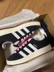 adidas Campus 00s Core Black + pink laces - 6