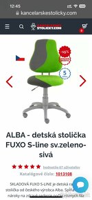 Detská rastúca stolička ALBA FUXO S-line - 6