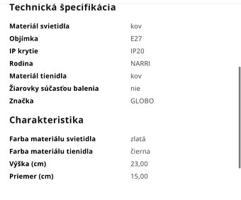 2x GLOBO NARRI 24002S stolová lampa - 6