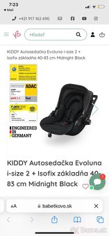 KIDDY Autosedačka Evoluna i-size 2 + Isofix základňa 40-83 c - 6