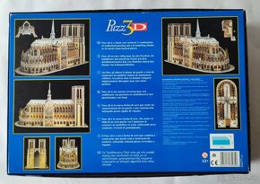 Raritné vintage 3D puzzle Notre dame, 952 dielikov (1996 - H - 6