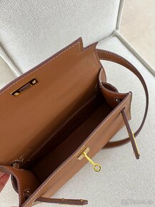 Hermes Kelly mini hnedá kabelka - 6