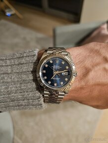 Rolex Datejust 41mm, Blue with Diamonds - 6