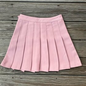 Skladaná sukňa dusty pink - 6