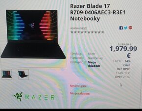 Herný notebook Razer Blade 17 - 6