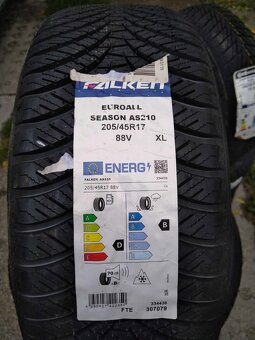 Alu 4 x 100 R 17 + 205/45 17 celoročné. - 6