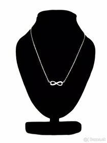 Strieborný náhrdelník nekonečno - nový - darčekové balenie - 6