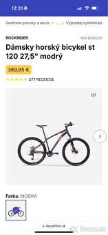 Dámsky bicykel rockrider st 120 - 6