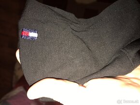 TOMMY HILFIGER black pánske tricko XL - 6