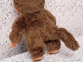 18X15CM / MONCHICHI BROWN SQUEAKY BEAR TEDDY SOFT TOY - 6