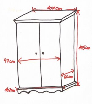 Predám krásne drevené skrine - 6