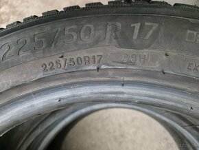 225/50 r17 zimné 2 ks MICHELIN dezén 5,8 mm - 6