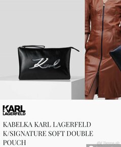 Karl Lagerfeld kabelka k/signature soft dounle pouch - 6