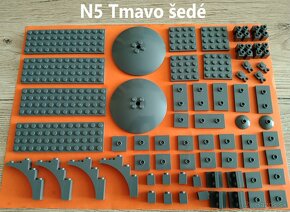 (N1-9) Lego® Diely svetlo šedé (nové) - 6