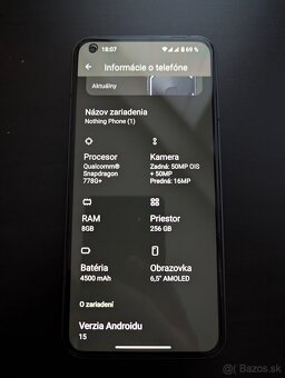 Nothing Phone 1 8/256GB Black (+kompletné balenie, TOP stav) - 6