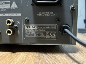 TEAC AM/FM STEREO RECIEVER AG-H500 MADE IN JAPAN - 6