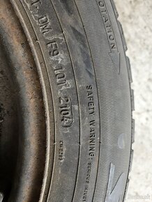 2x plechové disky 5x100 + zimné pneu 175/80r14 - 6