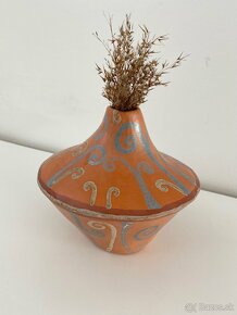 Handmade keramická terracota váza cca 18x17cm - 6